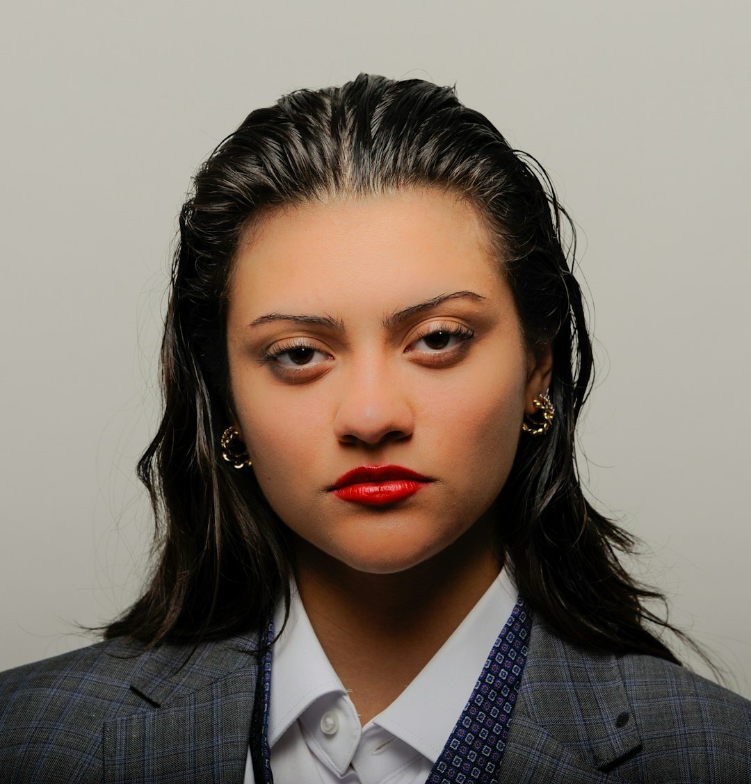 Studio portrait of a professional woman digital news editor